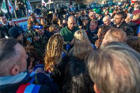Farmers Protest in Front Of The National Assembly - Paris