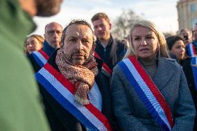 Farmers Protest in Front Of The National Assembly - Paris