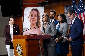 Rep. Ihlan Omar  news conference on the fatal shooting of Renee Nicole Good