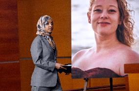 Rep. Ihlan Omar  news conference on the fatal shooting of Renee Nicole Good