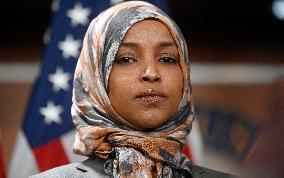 Rep. Ihlan Omar  news conference on the fatal shooting of Renee Nicole Good