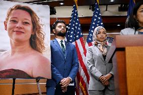 Rep. Ihlan Omar  news conference on the fatal shooting of Renee Nicole Good