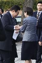 Takaichi, Lee visit Horyu-ji temple