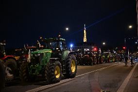 Farmers protest in front of the National Assembly - Paris
