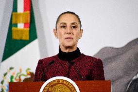 resident Claudia Sheinbaum Holds News Conference - Mexico