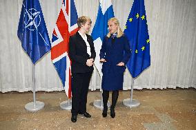 British Foreign Secretary Yvette Cooper visits Finland