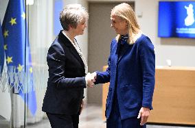 British Foreign Secretary Yvette Cooper visits Finland