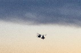 President Trump Returns To The White House From Detroit, Michgan