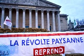 Farmers Protest In Front Of The National Assembly - Paris