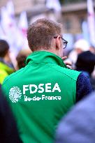 Farmers Protest In Front Of The National Assembly - Paris