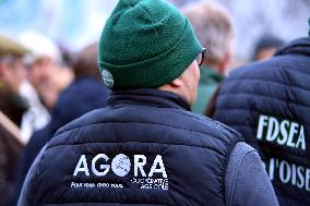 Farmers Protest In Front Of The National Assembly - Paris