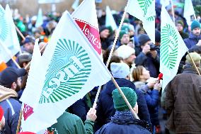 Farmers Protest In Front Of The National Assembly - Paris