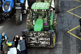 Farmers Protest In Front Of The National Assembly - Paris