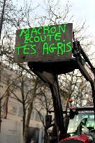 Farmers Protest In Front Of The National Assembly - Paris