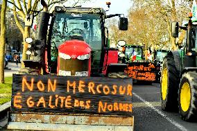Farmers Protest In Front Of The National Assembly - Paris