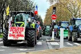 Farmers Protest In Front Of The National Assembly - Paris