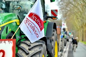 Farmers Protest In Front Of The National Assembly - Paris