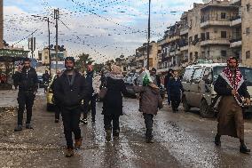 Return Displaced Residents Aleppo Syria