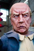 Final Touches On Carnival Constructions In Viareggio - Italy