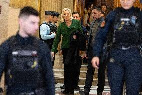 Front National Trial on suspicion of embezzlement of European public funds - Paris