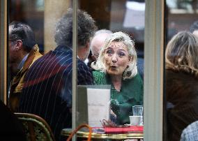 Marine Le Pen After Participating at Appeal Trial - Paris