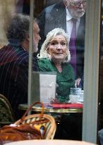 Marine Le Pen After Participating at Appeal Trial - Paris