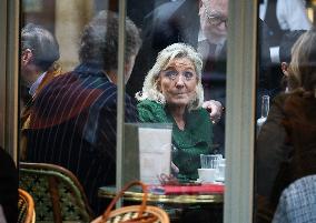 Marine Le Pen After Participating at Appeal Trial - Paris