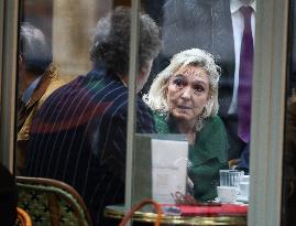 Marine Le Pen After Participating at Appeal Trial - Paris