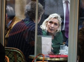 Marine Le Pen After Participating at Appeal Trial - Paris