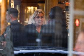 Marine Le Pen After Participating at Appeal Trial - Paris
