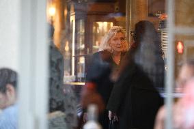 Marine Le Pen After Participating at Appeal Trial - Paris