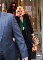 Marine Le Pen After Participating at Appeal Trial - Paris