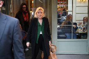 Marine Le Pen After Participating at Appeal Trial - Paris