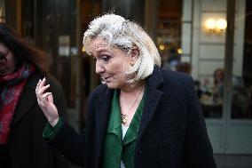 Marine Le Pen After Participating at Appeal Trial - Paris