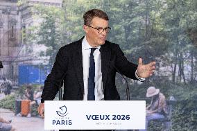 Paris' Mayor delivers a speech for the 2026 whishes - Paris AJ