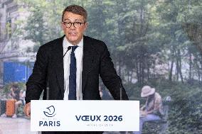 Paris' Mayor delivers a speech for the 2026 whishes - Paris AJ