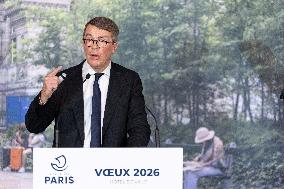 Paris' Mayor delivers a speech for the 2026 whishes - Paris AJ