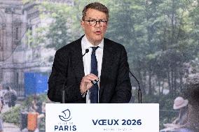 Paris' Mayor delivers a speech for the 2026 whishes - Paris AJ