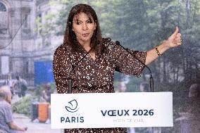 Paris' Mayor delivers a speech for the 2026 whishes - Paris AJ