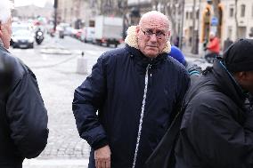 Figure of French Football Rolland Courbis funeral - Paris