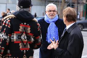 Figure of French Football Rolland Courbis funeral - Paris