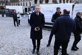 Figure of French Football Rolland Courbis funeral - Paris