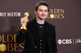 83rd Annual Golden Globe Awards - Press Room