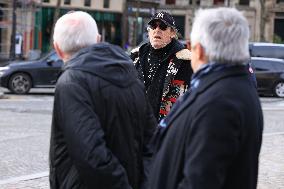 Figure of French Football Rolland Courbis funeral - Paris