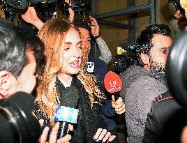 Chiara Ferragni Arrives In Court For Pandoro Gate - Milan