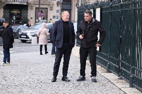 Figure of French Football Rolland Courbis funeral - Paris