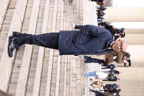 Figure of French Football Rolland Courbis funeral - Paris