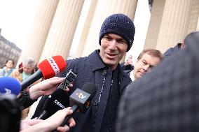 Figure of French Football Rolland Courbis funeral - Paris