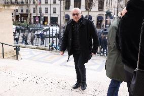 Figure of French Football Rolland Courbis funeral - Paris