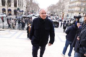 Figure of French Football Rolland Courbis funeral - Paris